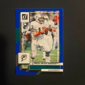 Dan Marino: Miami Dolphins, Quarterback 2022 Panini Press Proof Donruss Football